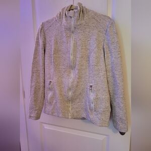 Heathered Brown/Tan Full-Zip Cozy Jacket Size L